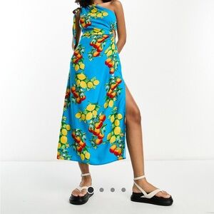 ASOS Vibrant Fruit Print Dress